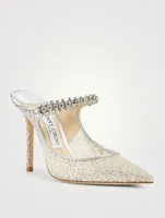 Bing 100 Glitter Tulle Mules With Crystal Strap