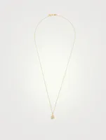 14K Gold Om Pendant Chain Necklace