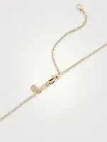 Small 14K Gold Icon Chain Necklace With Diamond Charms