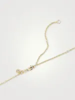 Small 14K Gold Icon Cable Chain Pendant Necklace With Diamonds