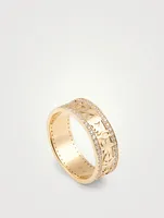 14K Gold Icon Ring With Diamonds