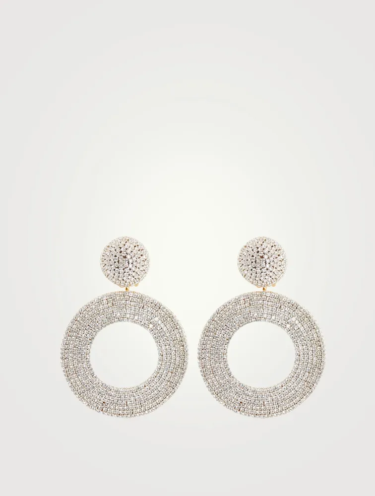 Crystal Hoop Earrings