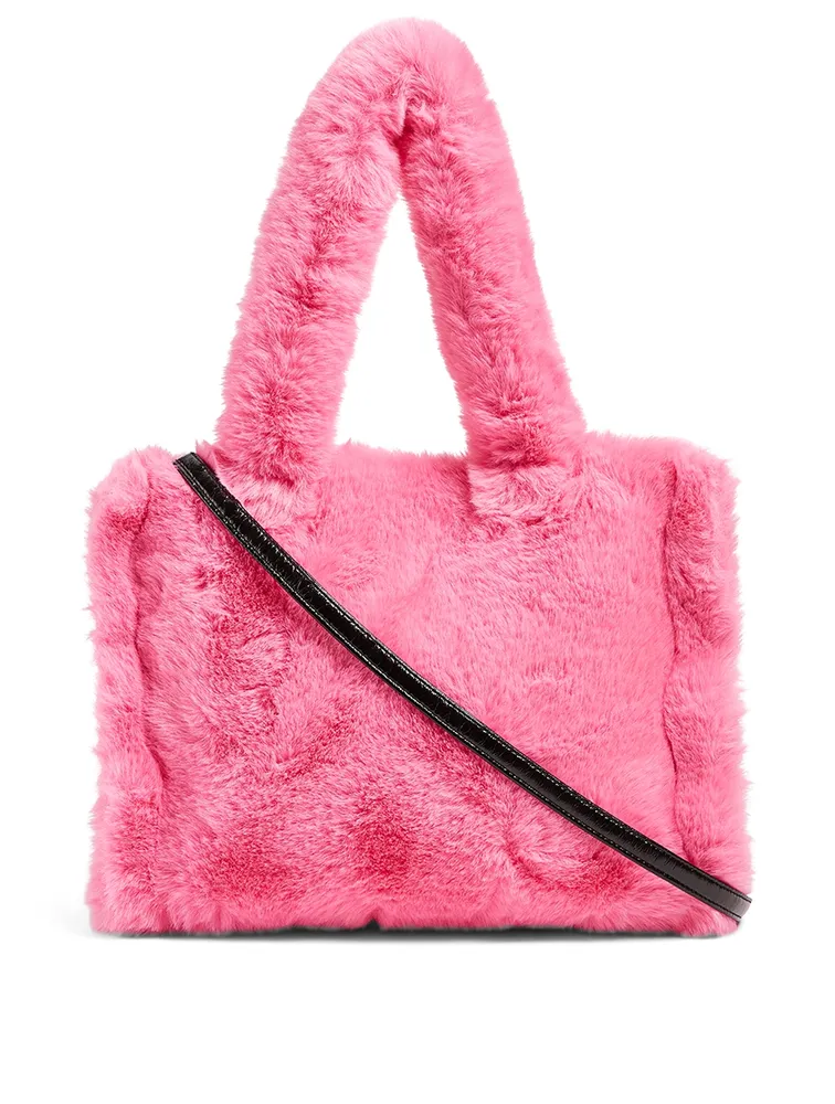 Small Liz Faux Fur Tote Bag
