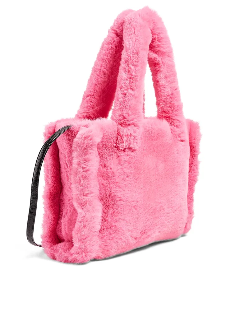 Small Liz Faux Fur Tote Bag