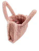 Small Liz Faux Shearling Kozak Tote Bag