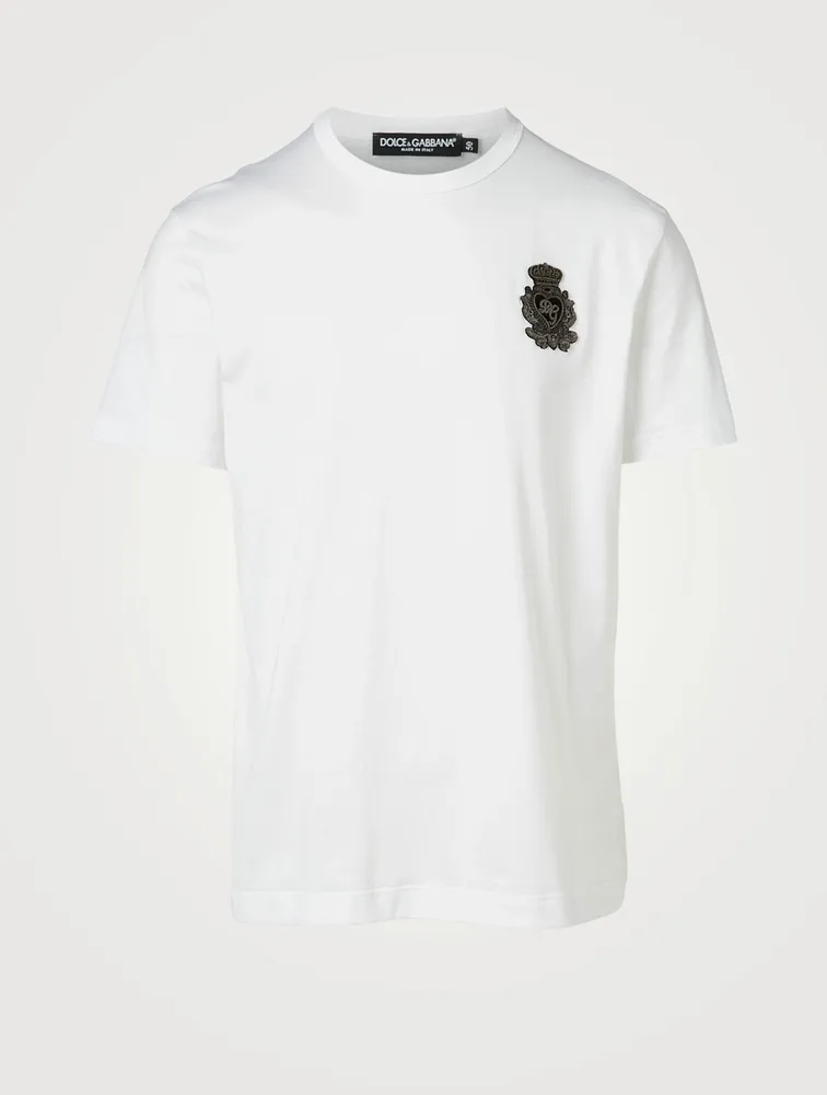 Cotton T-Shirt With Logo Crest