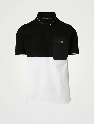 Cotton Polo With Patch Pocket