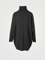 Silk And Cashmere Sweater With Full Back