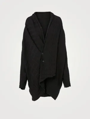 Cashmere And Silk Long Cardigan Coat
