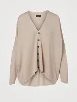 Silk V-Neck Cardigan