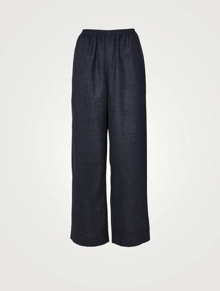 Alpaca Wool And Linen Pants