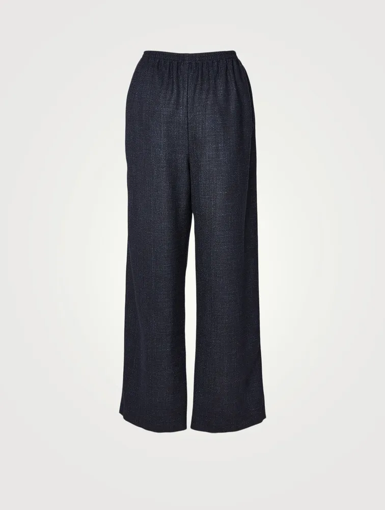 Alpaca Wool And Linen Pants