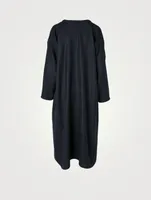 Alpaca Wool And Linen Jacket A-Line Coat