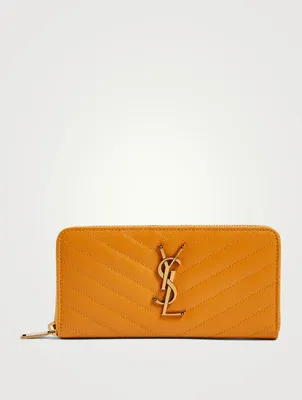 YSL Monogram Leather Continental Wallet