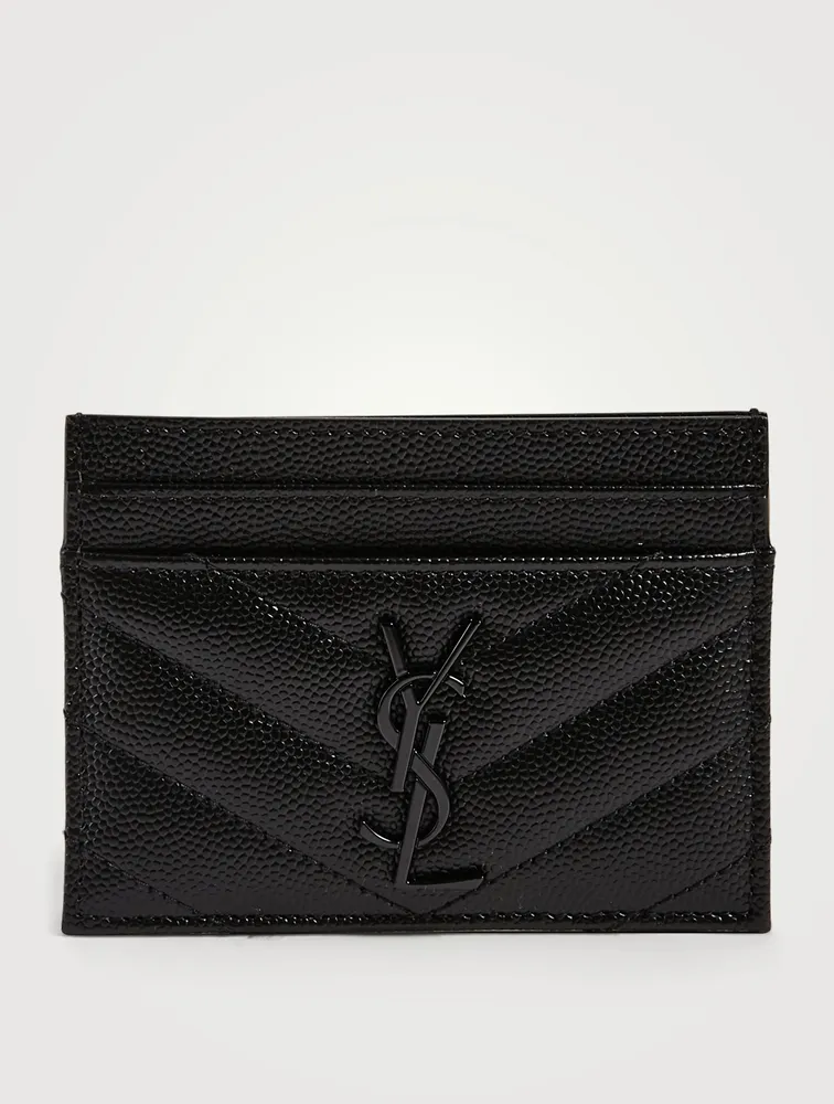 YSL Monogram Leather Card Holder