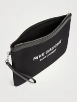 Rive Gauche Canvas Zippered Pouch