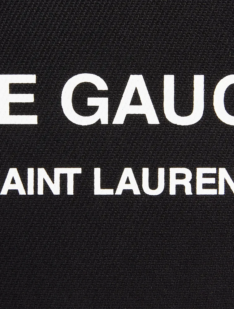 Rive Gauche Canvas Zippered Pouch