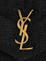 Small Loulou YSL Monogram Bouclé Tweed Wool Puffer Bag