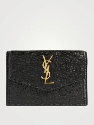 Small Uptown YSL Monogram Leather Wallet
