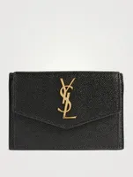 Small Uptown YSL Monogram Leather Wallet