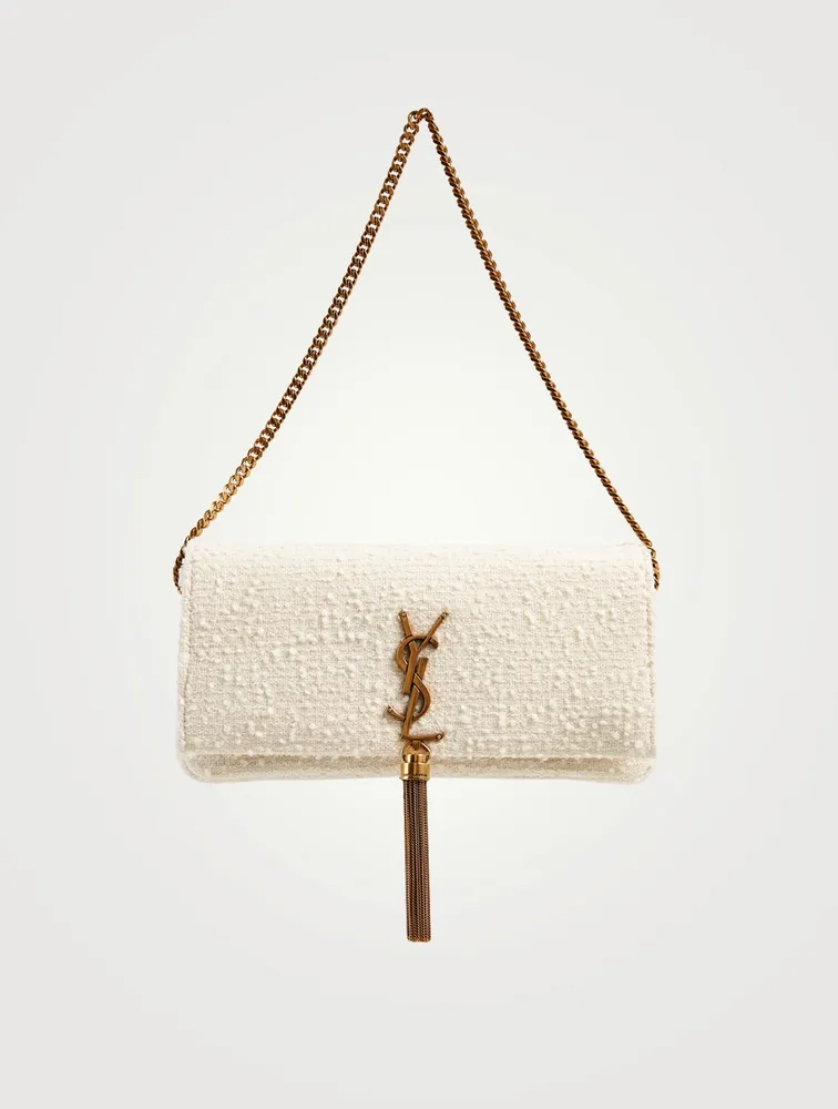Kate 99 YSL Monogram Bouclé Tweed Wool Baguette Bag