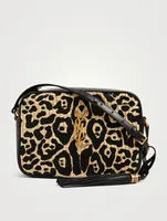 Medium Lou YSL Monogram Raffia Camera Bag In Leopard Print