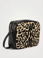 Medium Lou YSL Monogram Raffia Camera Bag In Leopard Print