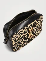 Medium Lou YSL Monogram Raffia Camera Bag In Leopard Print
