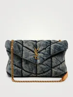 Toy Loulou Puffer YSL Monogram Denim Bag