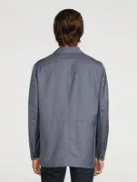 Wool And Silk Safari Jacket