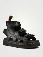 Boak Faux Leather And Neoprene Sandals