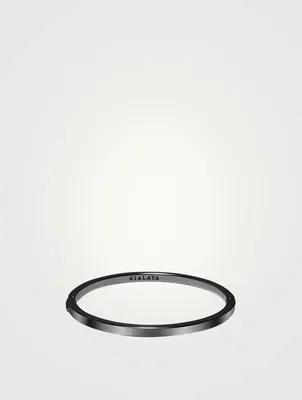 Black Simplicity Bangle Bracelet