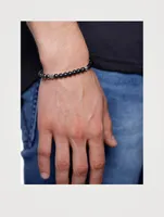 Beaded Bracelet With Lava Stone, Hematite, Onyx And Agate