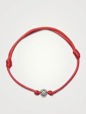 String Bracelet With Silver Bead