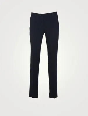 Seersucker Slim-Leg Pants