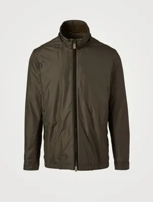 Zip Field Jacket With Hood