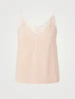 Jazz Silk Camisole With Lace