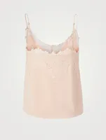 Jazz Silk Camisole With Lace