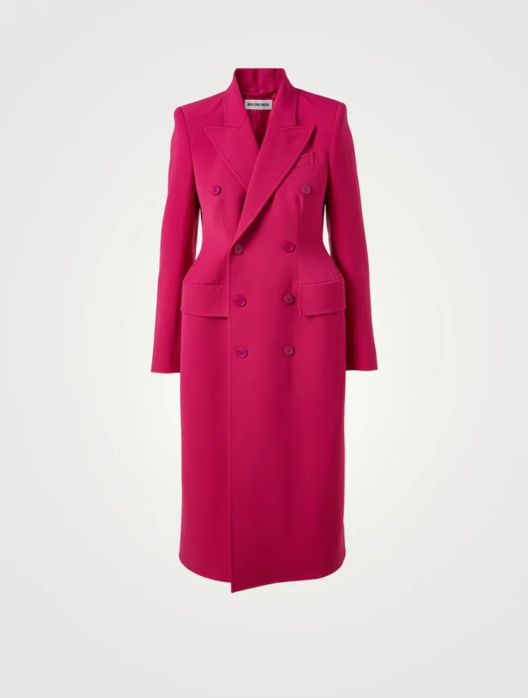 Hourglass Wool-Blend Coat