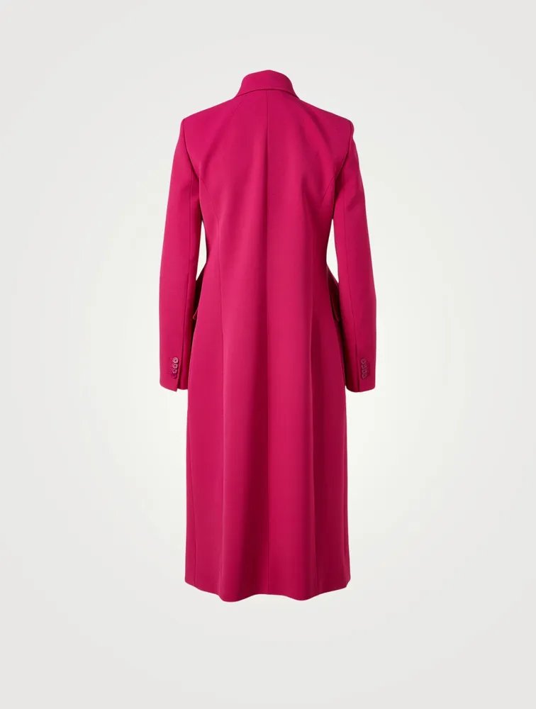 Hourglass Wool-Blend Coat