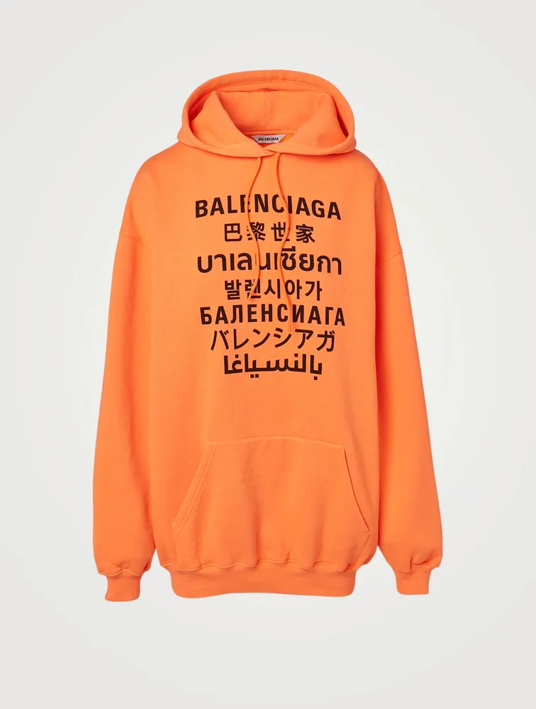 BALENCIAGA Languages Cotton Hoodie | Yorkdale Mall