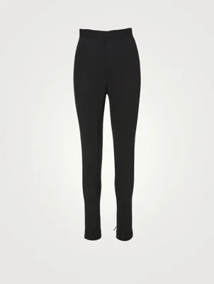 Sikino High-Waisted Pants With Ankle Tie