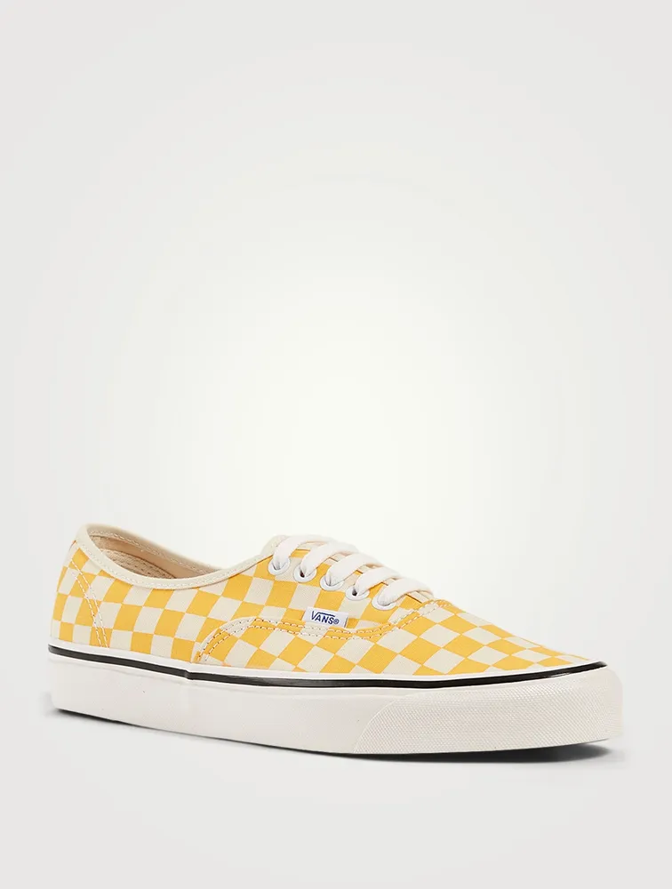 Anaheim Factory Authentic 44 DX Canvas Sneakers Checker Print