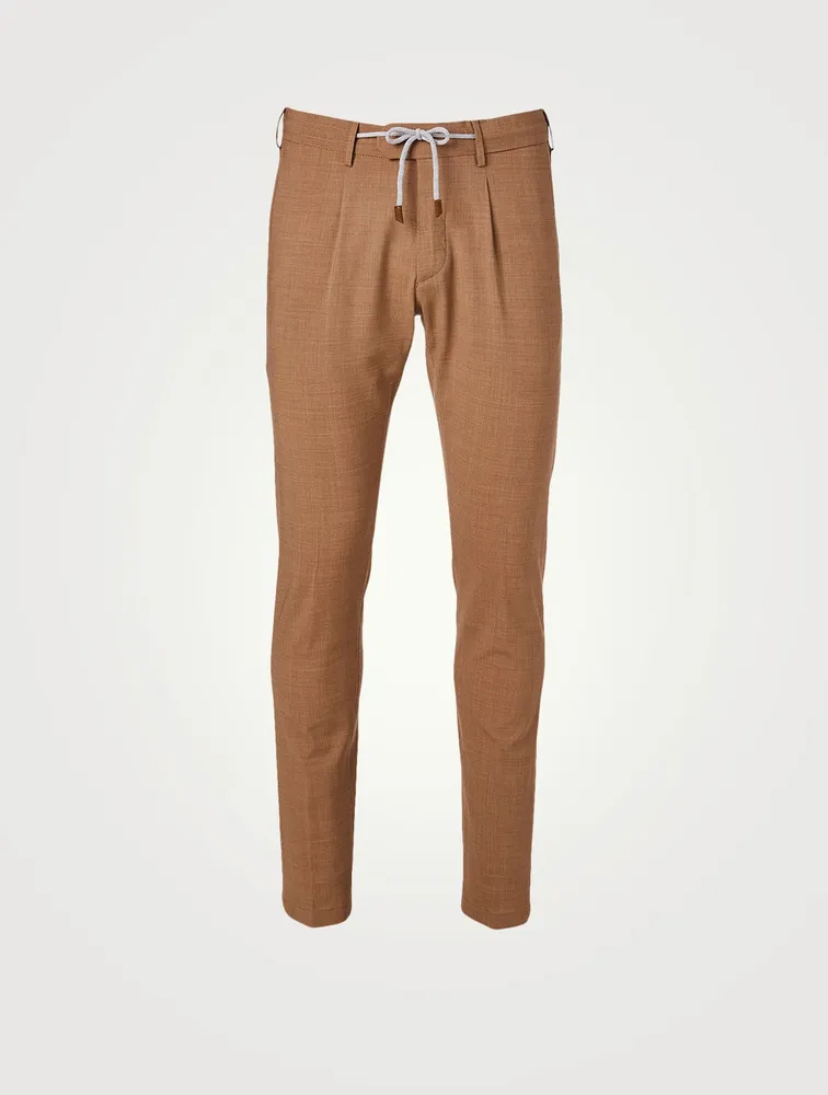 Wool Stretch Jogger Pants
