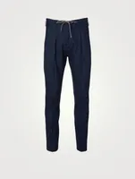 Wool Silk And Linen Jogger Pants