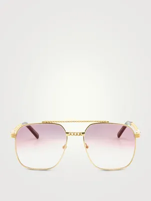 Cuban Link XL Aviator Sunglasses