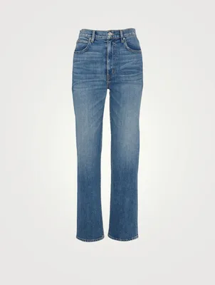 London High-Waisted Straight Jeans