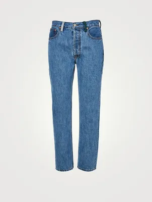 Pine Tate High-Waisted Straight Jeans