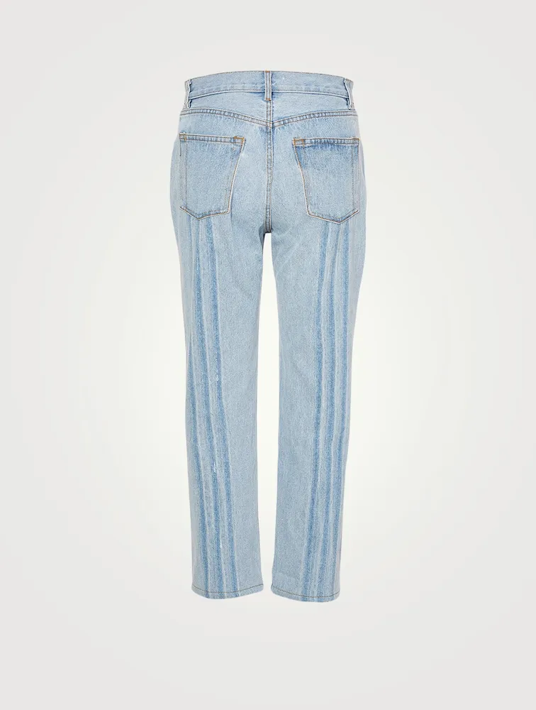 Shibori Tate High-Waisted Straight Jeans