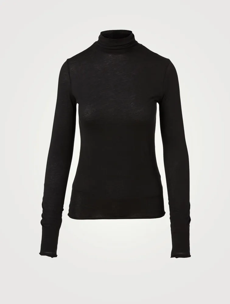 Gaia Cotton Turtleneck Top